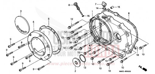 PANNEAU CARTER-MOTEUR D. VT1100C2X de 1999